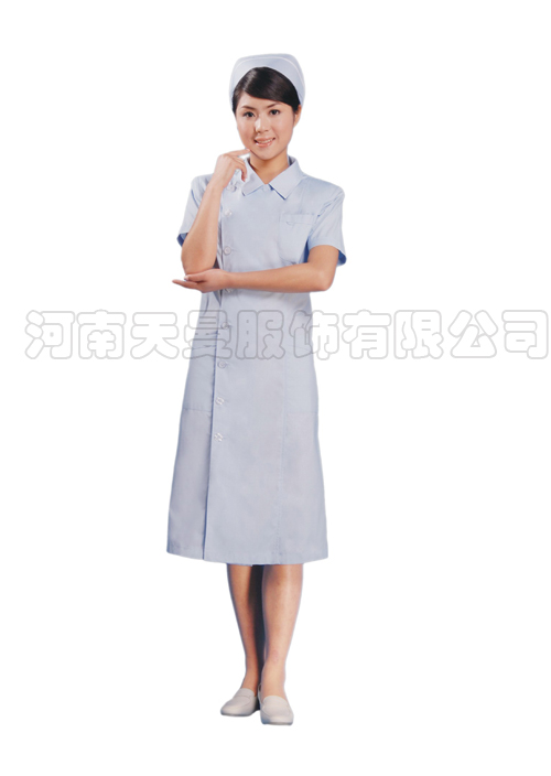 淺藍(lán)色護士服夏季短袖